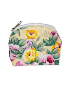 Rose Flower Brocade Pouch