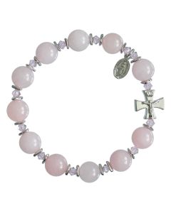 Rose Quartz - Rosary Bracelet