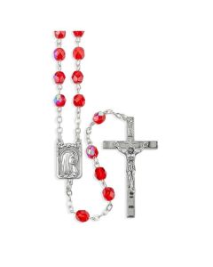 Ruby Glass Rosary