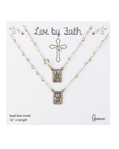 Scapular Brass 16" chain