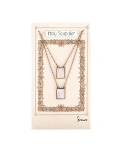 Scapular gold Zinc with Shell