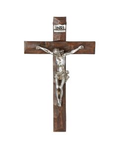 Silver Crucifix 8"