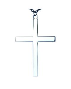 Silver Plated Latin Cross 1.5"