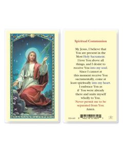 Spiritual Communion Holy Card