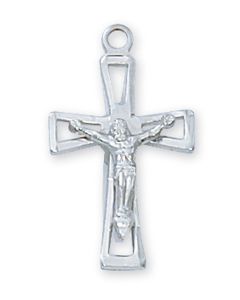 SS Crucifix 18" Chain