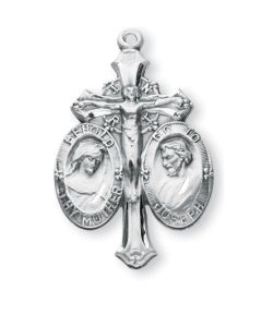 SS St. Joseph/Blessed Mother/Crucifix Medal