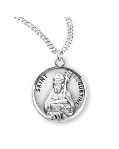 St Augustine SS Round Medal