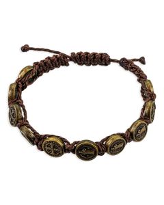 St Benedict Corded Bracelet