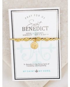 St Benedict Gold tone Bracelet