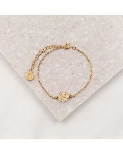 St Benedict Gold Tone Bracelet