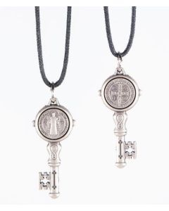 St Benedict Key Necklace