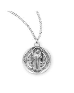 St Benedict SS Round Medal