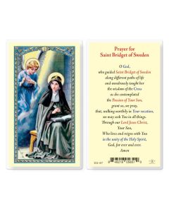 St Bridget of Sweden Holy Card