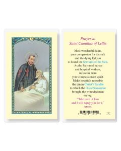 St Camillus Holy Card