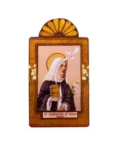 St Catherine of Siena Mini Plaque