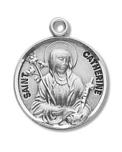 St. Catherine of Siena SS medal round
