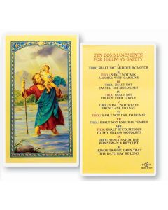 St. Christopher Holy Card