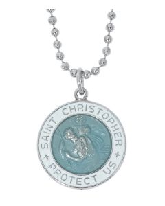 St Christopher Medal on Chain