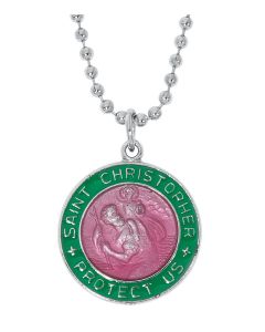 St Christopher Medal on Chain