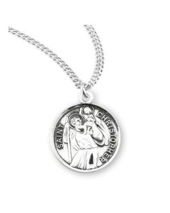 St Christopher Round SS Medal