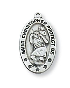 St Christopher SS 18" Chain
