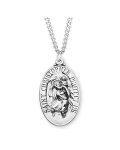 St Christopher SS Oval 24" Ch