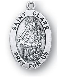 St. Clare SS medal oval