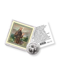 St Francis of Assisi Coin/Card