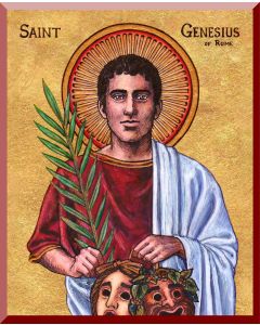 St Genesius of Rome Plaque
