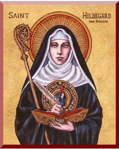 St Hildegard Plaque