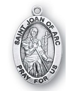 St. Joan of Arc SS medal oval