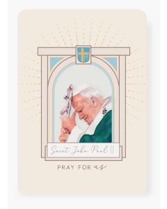 St John Paul Prayer Card