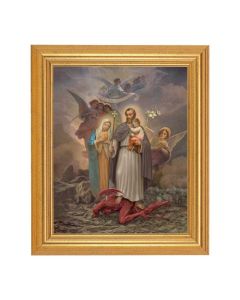 St Joseph Terror of Deamons Framed