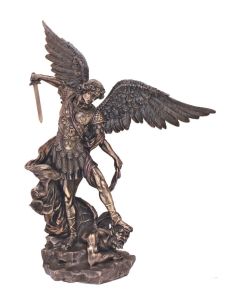 St Michael Bronze Statue 29"