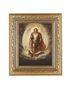 St Michael in Armor Framed