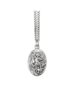 St Michael Medal Oxidized