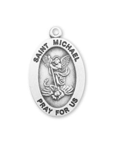 St Michael SS Oval 18" Chain