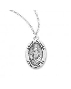 St Monica SS Oval Medal