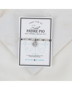 St Padre Pio Corded Bracelet