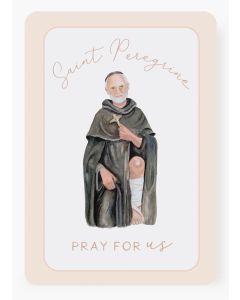 St Peregrine Prayer Card