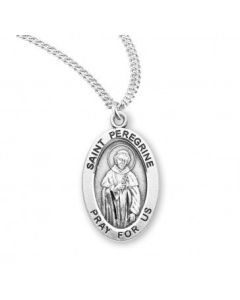 St Peregrine SS Oval Medal