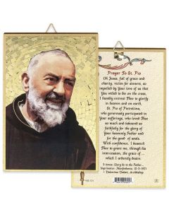 St Pio Mosaic Plaque