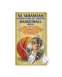 St Sebastian Basketball Pewter