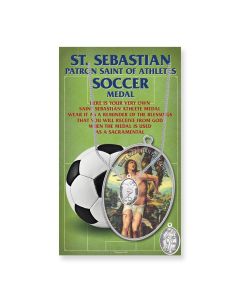 St Sebastian Grl Soccer Medal