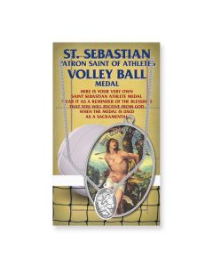 St Sebastian Volleyball Pewter