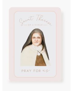 St Therese Prayer Card