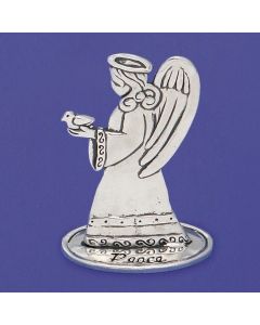 Standing Angel pewter 3"