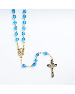 Turquoise Relic Rosary Gold