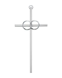 Wedding Cross Silver 6"