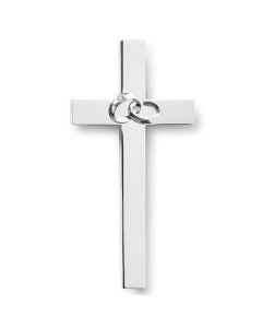 Wedding Cross silver tone